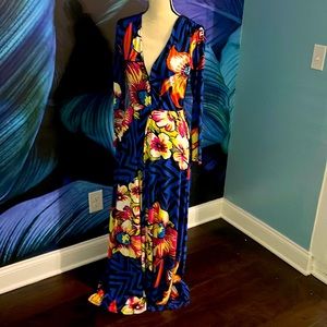 Long Sleeve Floral Print Maxi